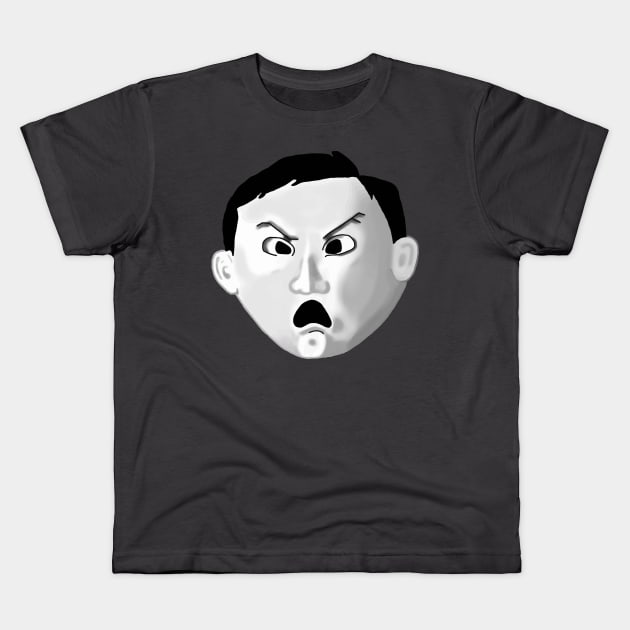 Angriest Boy Kids T-Shirt by childofthecorn